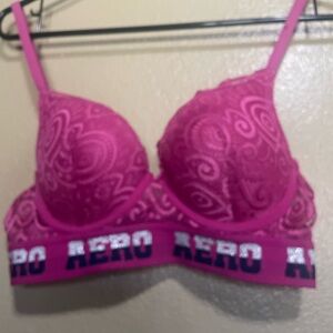 Aeropostale Fuchsia Lace Bra semi New perfect condition size 34B